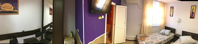 Однокомнатный номер с тремя односпальными кроватями (Стандартный трехместный номер)