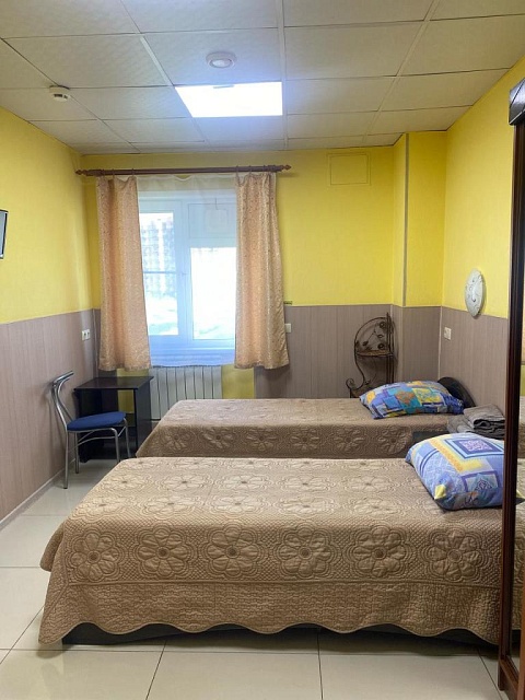 Однокомнатный номер с двумя односпальными кроватями (Эконом вариант)