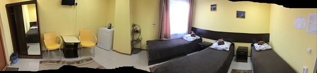 Однокомнатный номер с тремя односпальными (Эконом вариант)