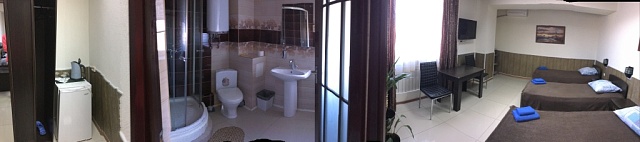 Однокомнатный номер с тремя односпальными кроватями (Стандартный трехместный номер)