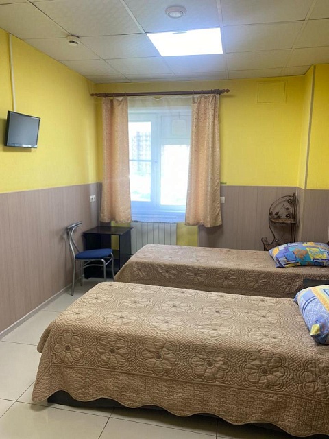 Однокомнатный номер с двумя односпальными кроватями (Эконом вариант)