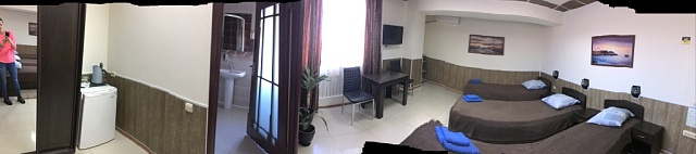 Однокомнатный номер с тремя односпальными кроватями (Стандартный трехместный номер)