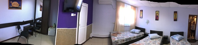 Однокомнатный номер с тремя односпальными кроватями (Стандартный трехместный номер)